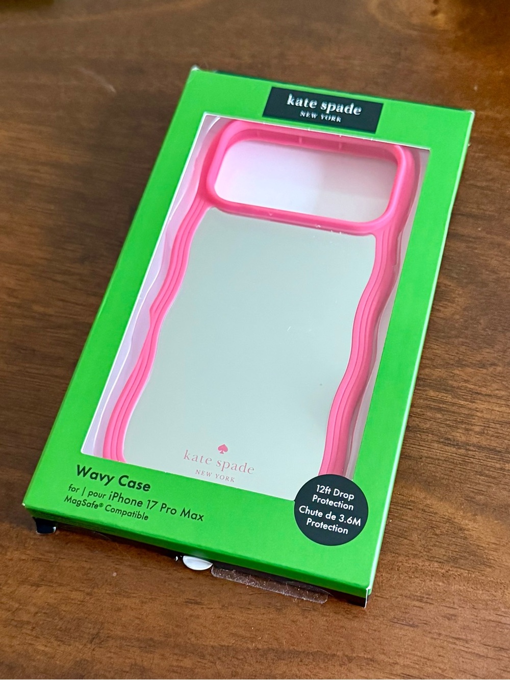 kate spade New York Pink Wavy Mirror Case for iPhone 17 Pro Max
